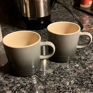 Le Creuset Ombre Gray Mugs